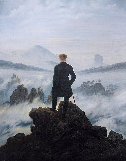 Caspar David Friedrich, "Der Wanderer im Nebel" ca. 1817