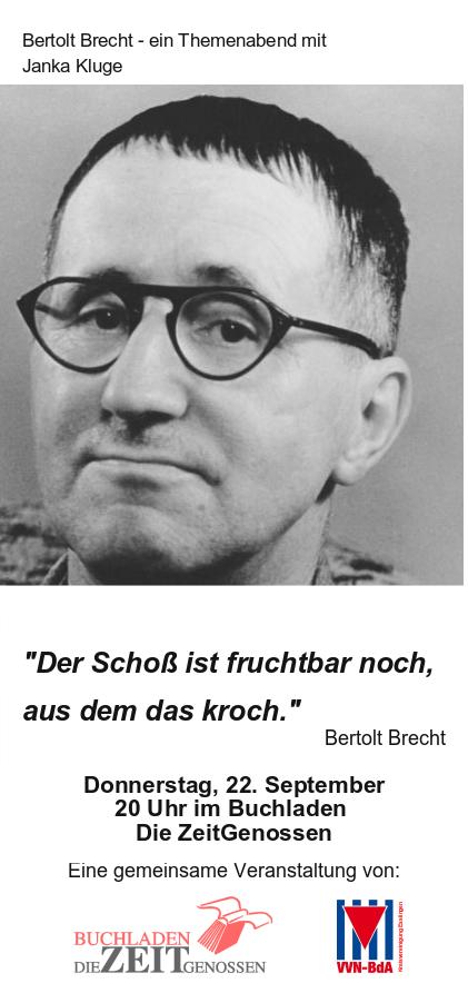 Esslingen: Themenabend anlässlich Bertolt Brechts 60. Todestages