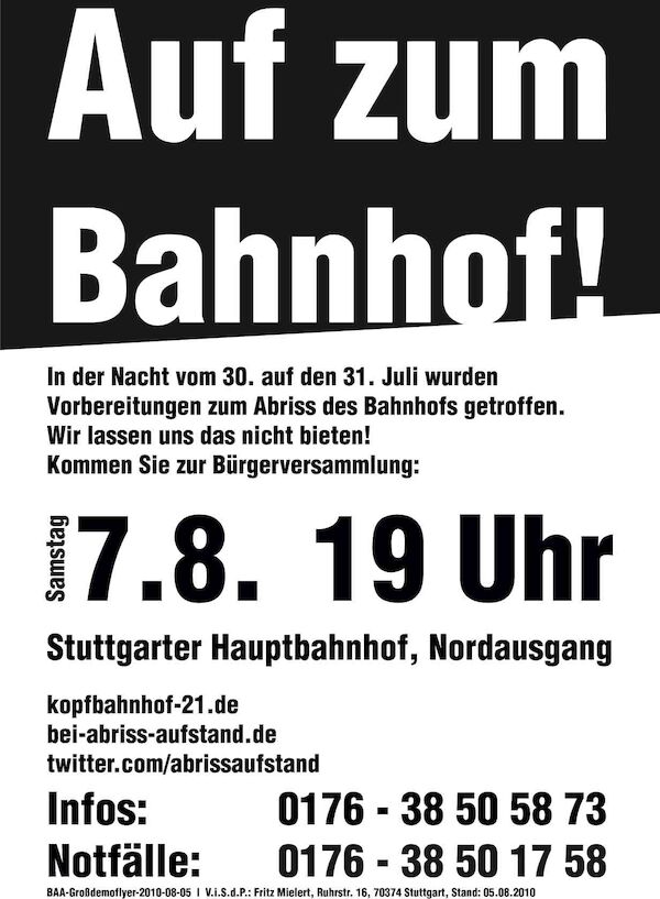 Druckvorlage für den Demoflyer